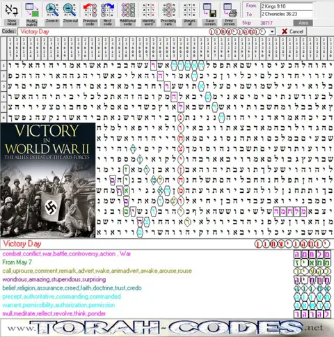 Torah Code matrix: Victory Day