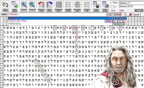 Torah Code matrix: Codes Are True 1