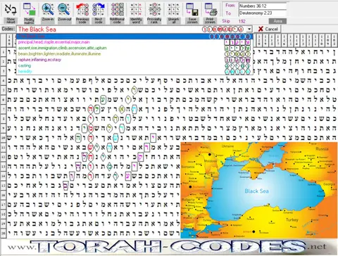 Torah Code matrix: The Black Sea
