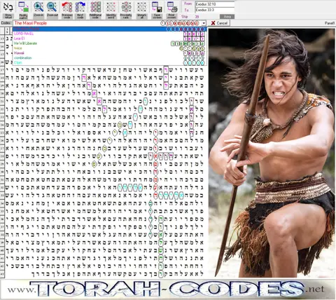 Torah Code matrix: The Maori People
