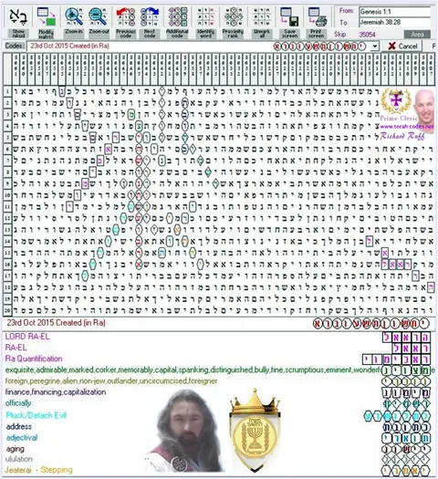 Torah Code matrix: 23rd Oct 2015