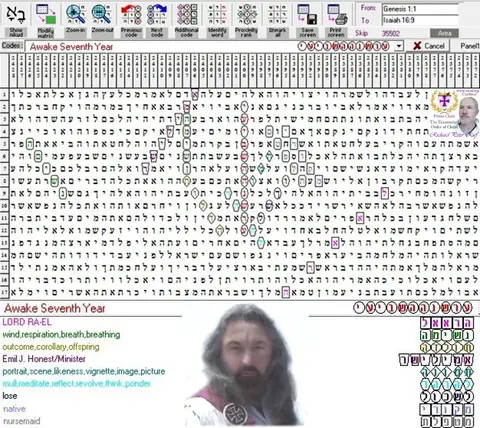 Torah Code matrix: 7th Year Awake
