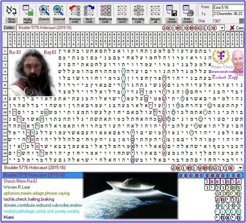Torah Code matrix: Boulder 5776 Holocaust