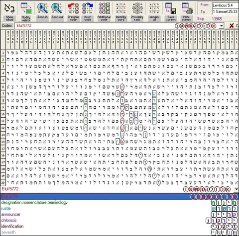 Torah Code matrix: Elul 5772