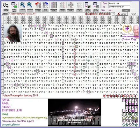 Torah Code matrix: January 2011