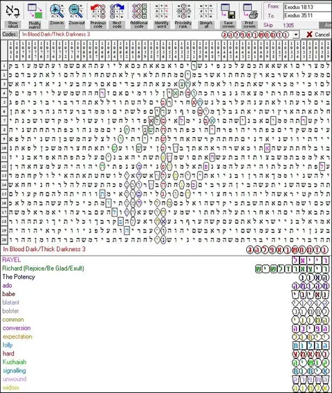 Torah Code matrix: Dark Darkness 3