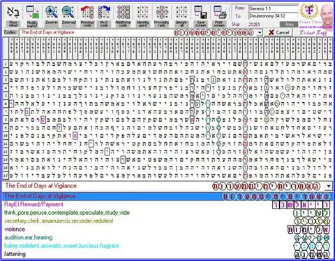 Torah Code matrix: The End of Days Vigilance