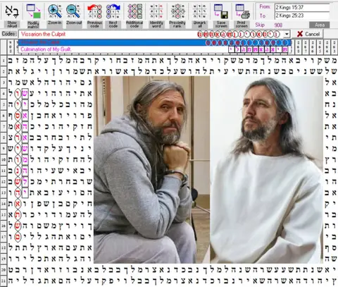 Torah Code matrix: Vissarion the Culprit