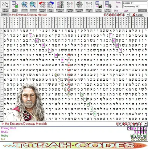 Torah Code matrix: Entrance Messiah