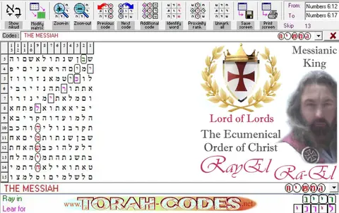 Torah Code matrix: Ha Moshiach