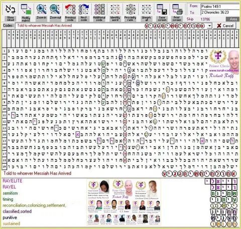 Torah Code matrix: Messiah Has Arrived