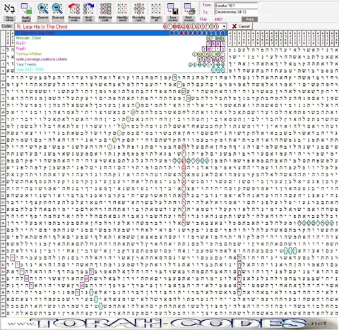 Torah Code matrix: R.Lear He Is the Christ