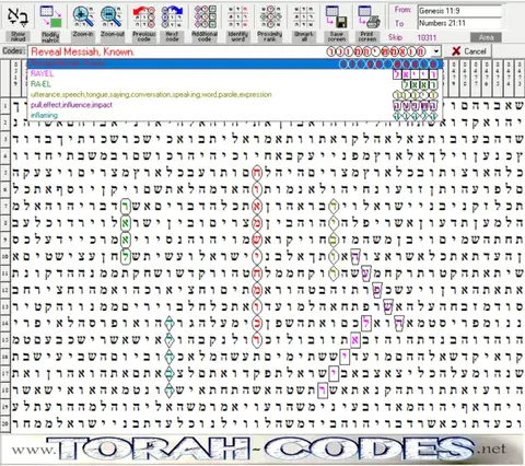 Torah Code matrix: Reveal Messiah Known