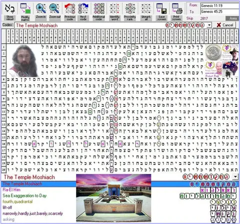 Torah Code matrix: The Temple Messiah