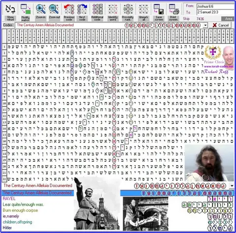 Torah Code matrix: Amen Alleluia