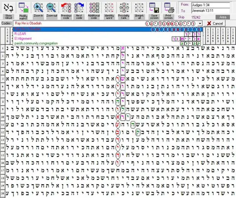 Torah Code matrix: Ray Is Obadiah
