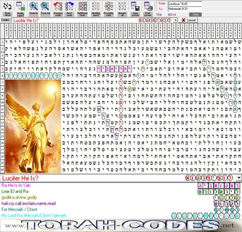 Torah Code matrix: Lucifer He Is
