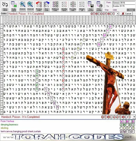 Torah Code matrix: Hemlock Poison – It Is Completed