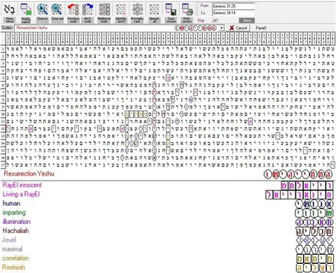 Torah Code matrix: Resurrection Yeshu RayEl
